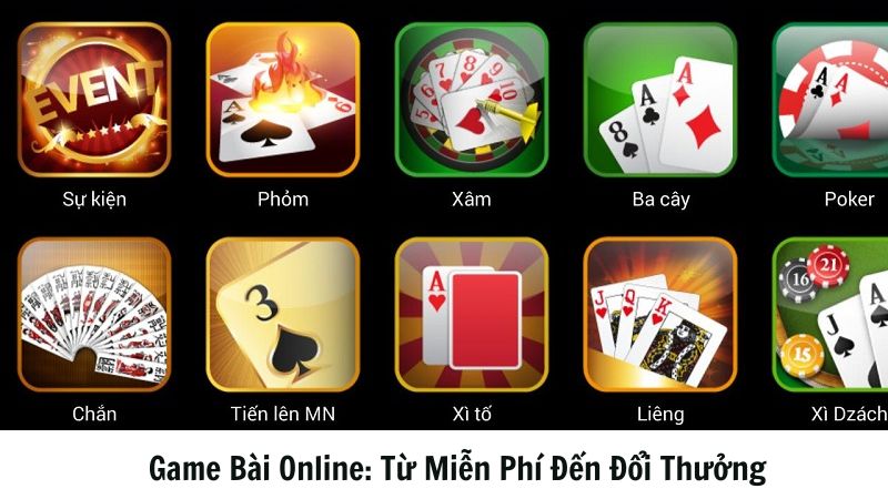 Game Bai Online Tu Mien Phi Den Doi Thuong